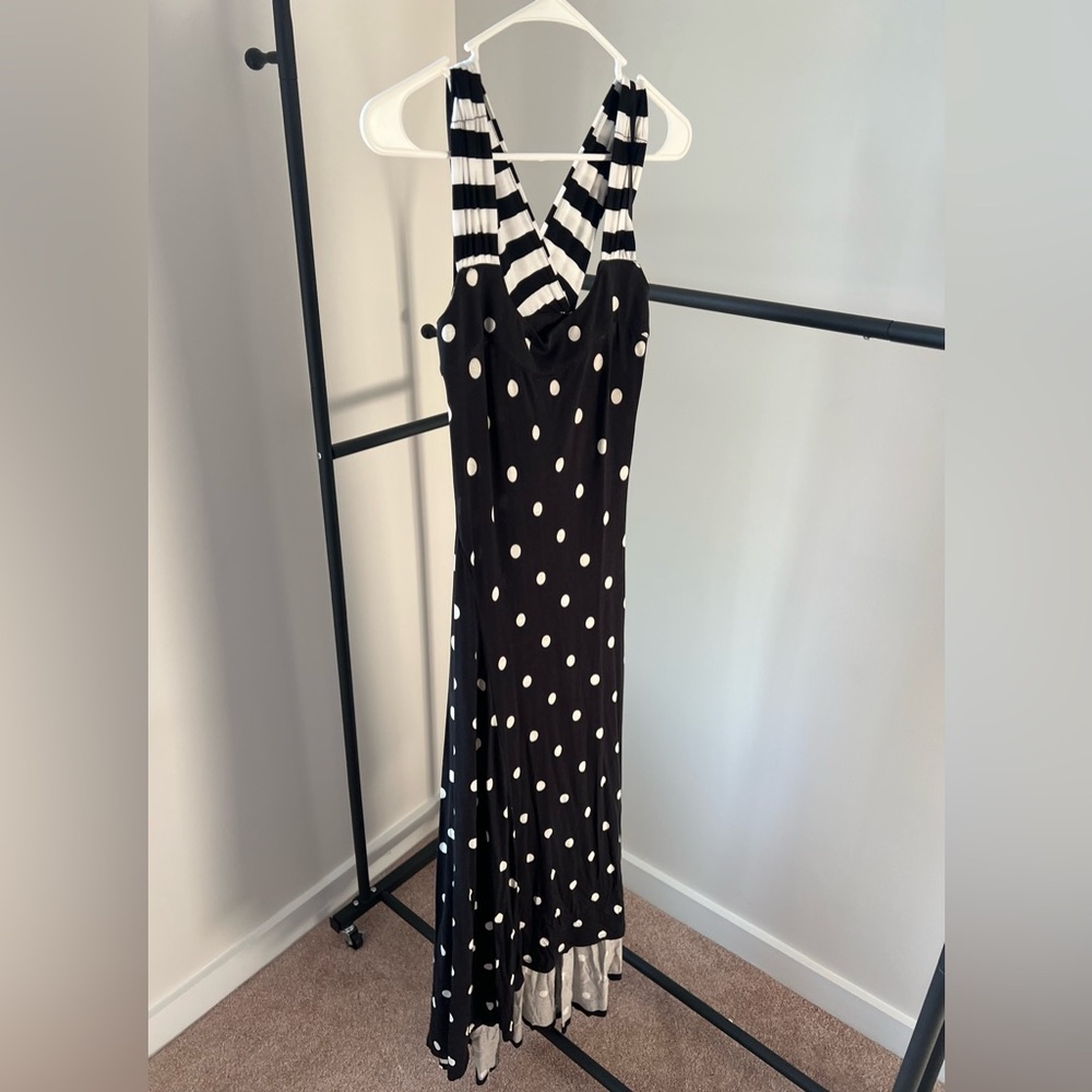 NWT Black and White Christina Maxi Dress Size Small